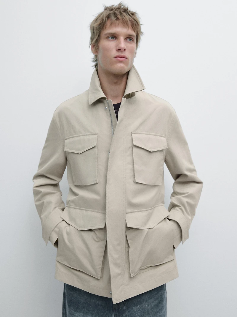 Jacket with pocket details