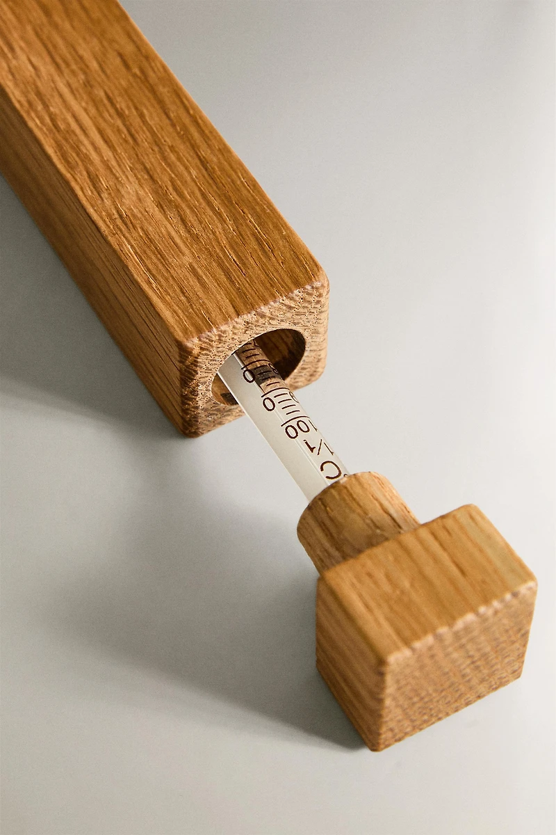 WOODEN BATH THERMOMETER