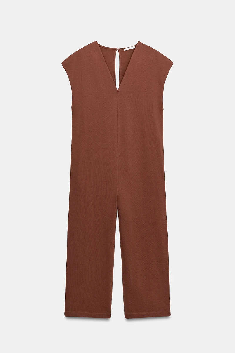 HEAVY COTTON LONG JUMPSUIT
