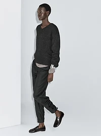 Pull en maille à col V