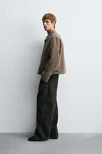TEXTURED JACQUARD JACKET