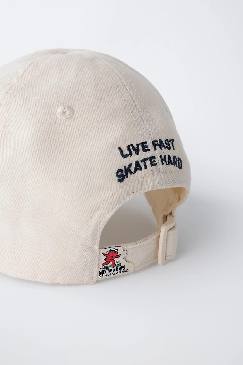 EMBROIDERED LOGO CAP