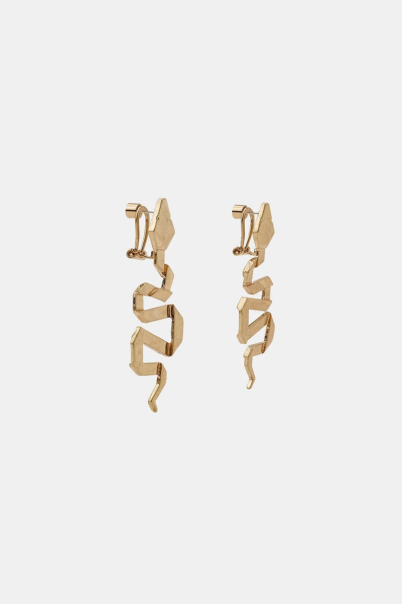 SNAKE METAL EARRINGS