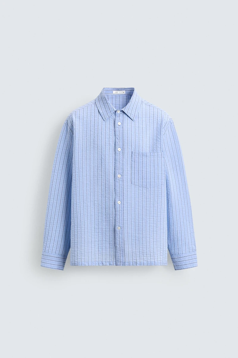 WRINKLED STRIPED SHIRT