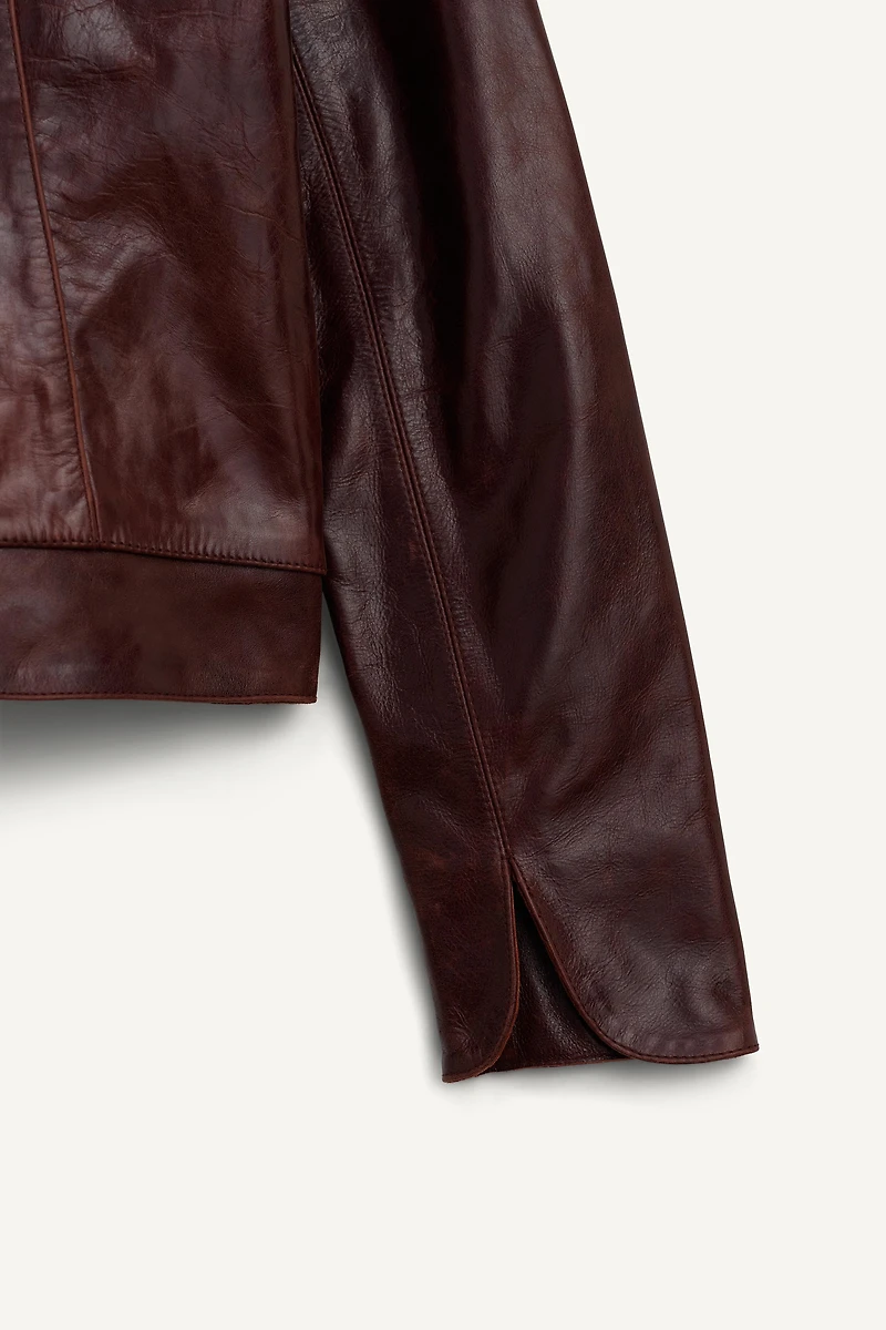 BLAZER COURTE 100% CUIR LIMITED EDITION