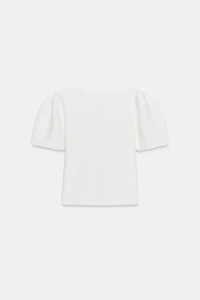 PUFF SLEEVE KNIT TOP