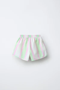 WATER REPELLENT STRIPED SHORTS