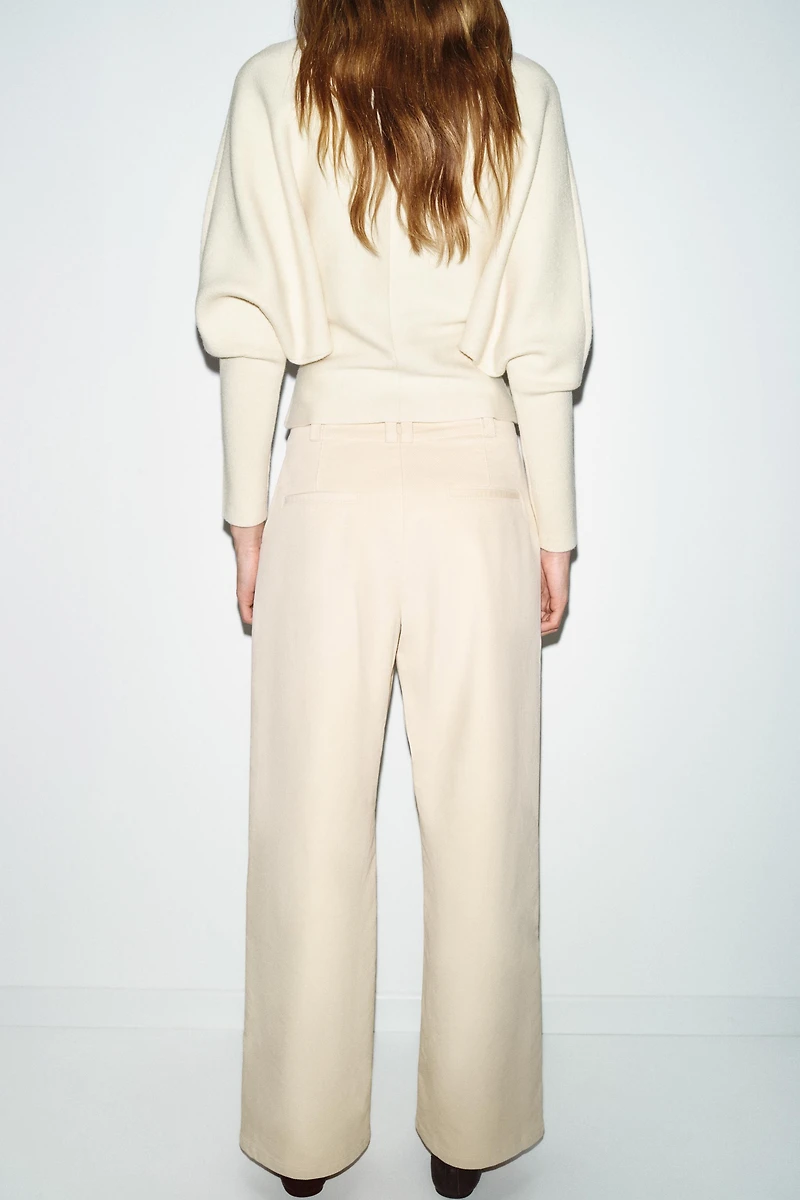 CORDUROY STRAIGHT LEG PANTS