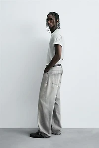 RELAXED FIT SPLATTER JEANS