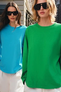 T-SHIRT EN COTON ET LIN