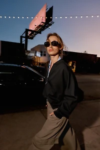 INTERLOCK BOMBER JACKET