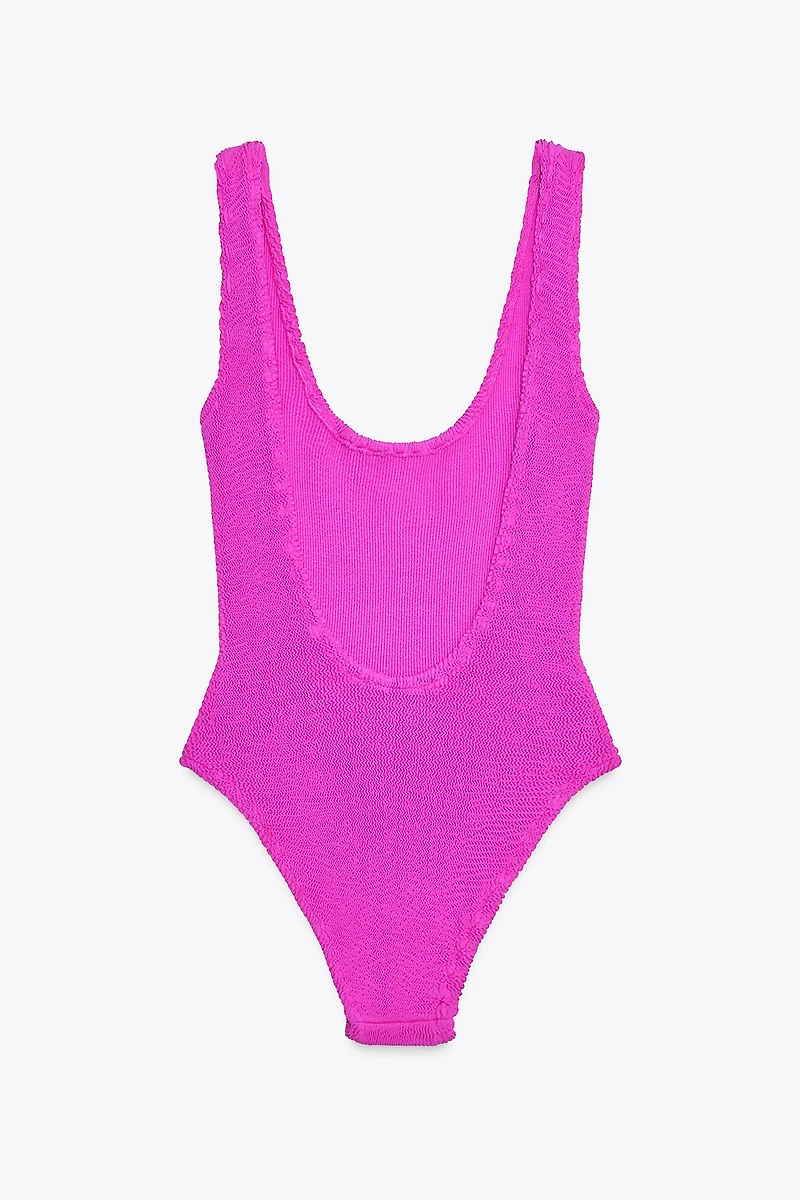 TEXTURED SWIMSUIT
