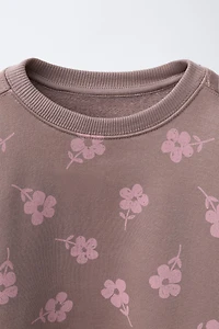FLORAL SWEATSHIRT AND LEGGING SET
