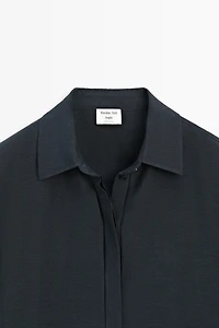 STUDIO semi-sheer flowing shirt