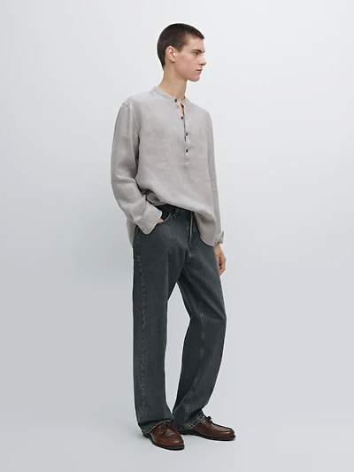 100% linen shirt