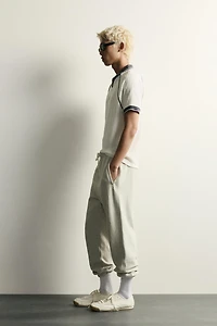 RETRO SOCCER JACQUARD CONTRAST POLO