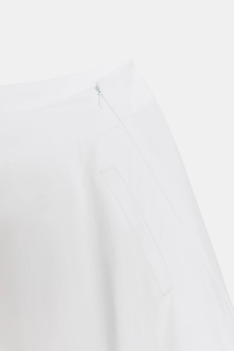 ASYMMETRIC BALLOON MIDI SKIRT