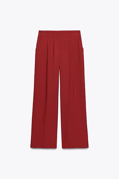 PANTALON LARGE À PINCES