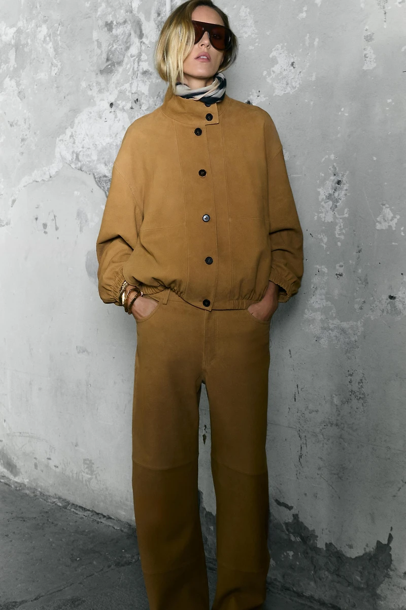 BLOUSON BOMBER EN CUIR ZW COLLECTION ÉDITION LIMITÉE