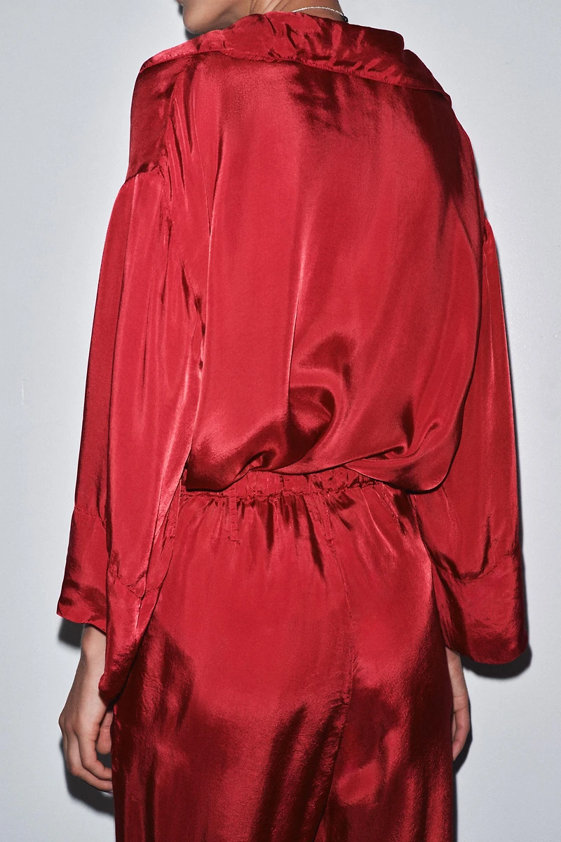 CHEMISE SATINÉE À POCHE LIMITED EDITION