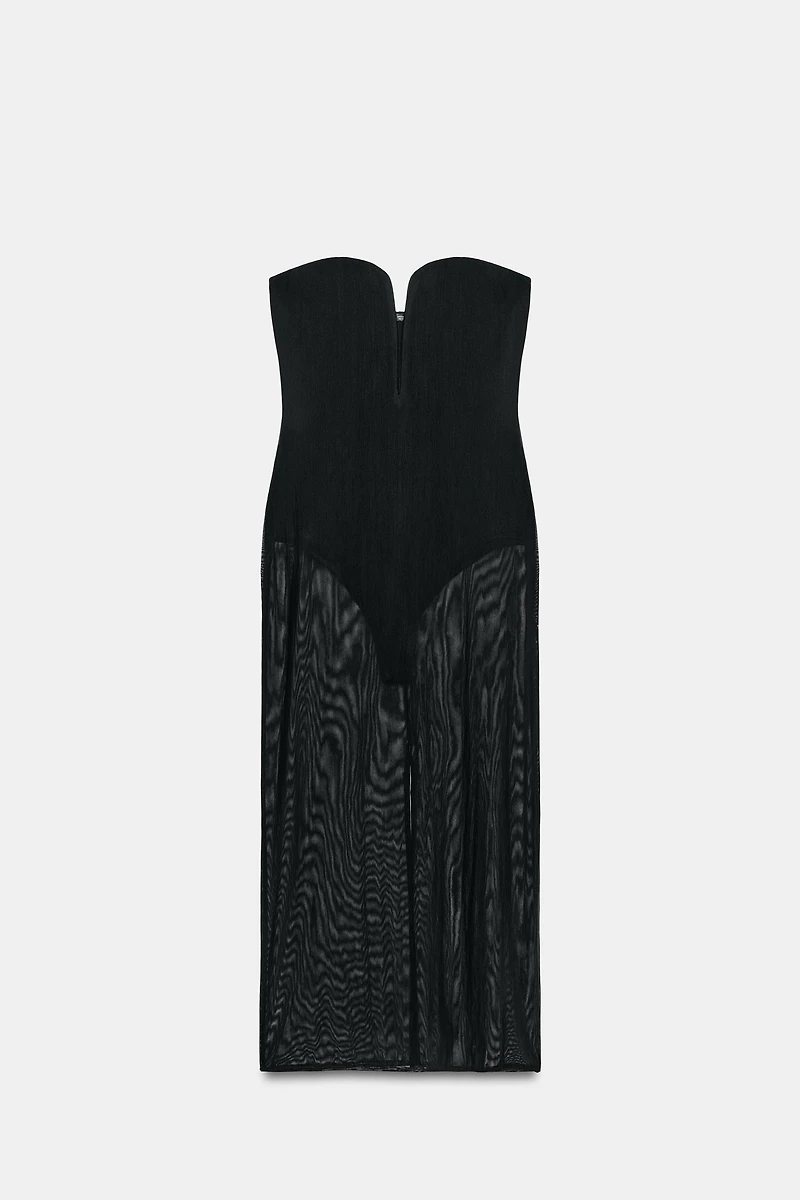 TULLE BODYSUIT DRESS