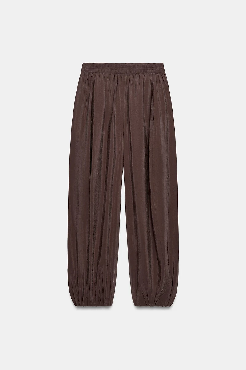 ELASTIC WAIST BALLOON PANTS