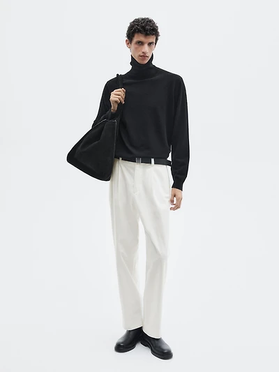 Darted wide-leg trousers - LIMITED