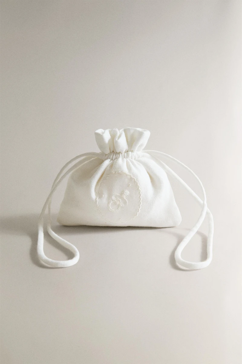 EMBROIDERED CHILDREN'S PACIFIER POUCH