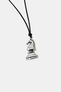 CHESS PIECE CORD NECKLACE