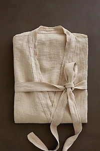 PEIGNOIR LIN WAFFLE