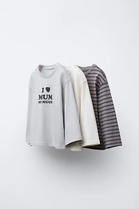 THREE-PACK OF PRINTED T-SHIRTS