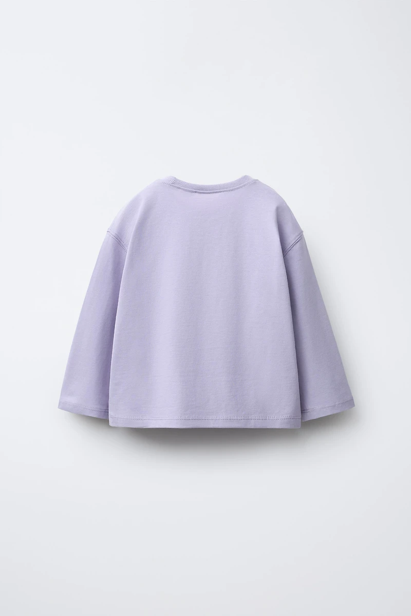 BASIC EMBROIDERED HEART T-SHIRT