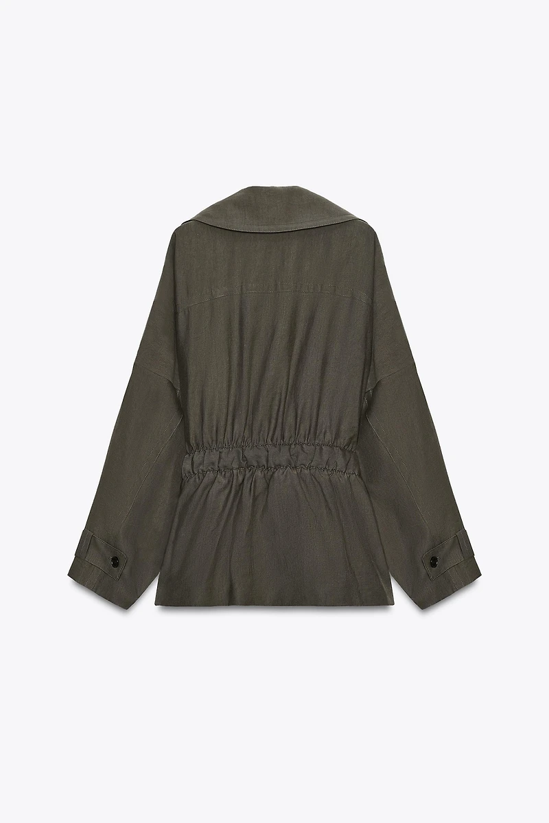 ZW COLLECTION FLOWY BELTED JACKET
