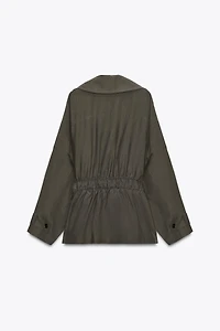 ZW COLLECTION FLOWY BELTED JACKET