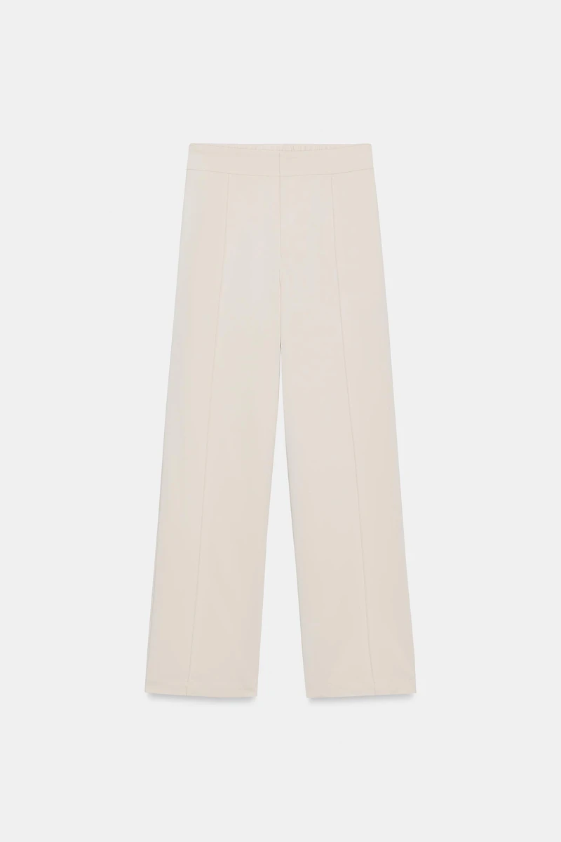 PIN TUCK STRAIGHT LEG PANTS