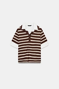 TOP POLO RAYURES BIMATIÈRE