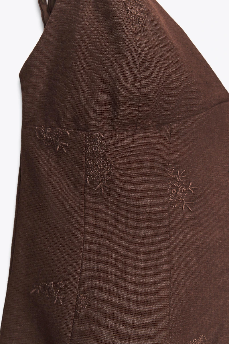 EMBROIDERED SHORT DRESS