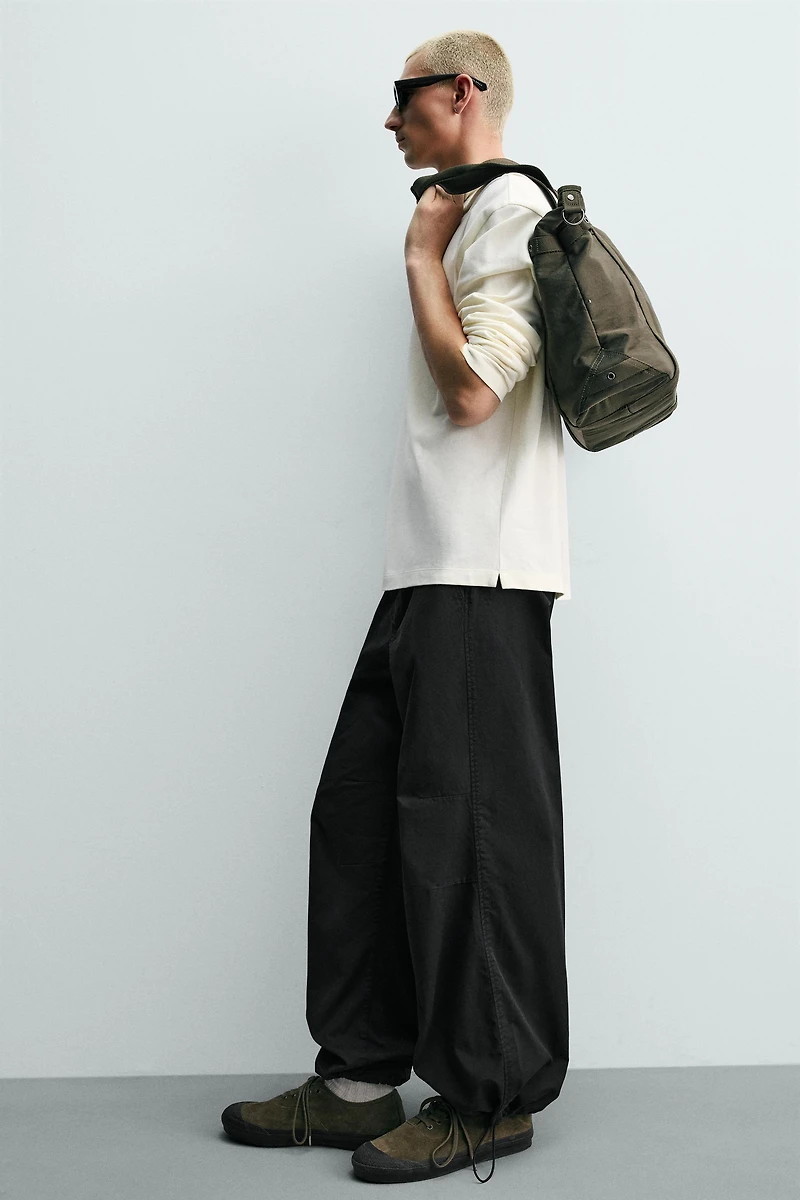 PANTALON PARACHUTE COUPE DÉCONTRACTÉE