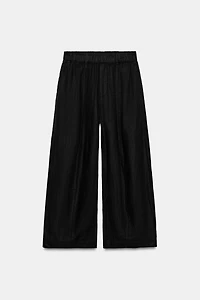 100% LINEN BARREL PANTS ZW COLLECTION