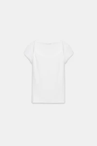 T-SHIRT À ENCOLURE CARRÉE