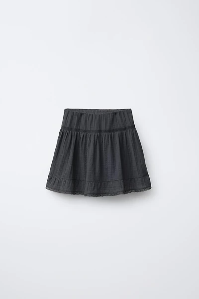 JUPE-SHORT DENTELLE