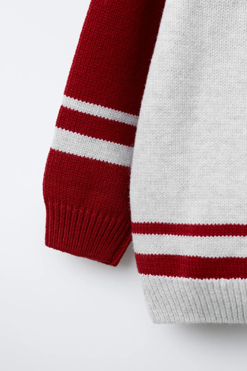 VARSITY PATCH KNIT POLO SHIRT