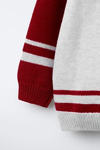 VARSITY PATCH KNIT POLO SHIRT