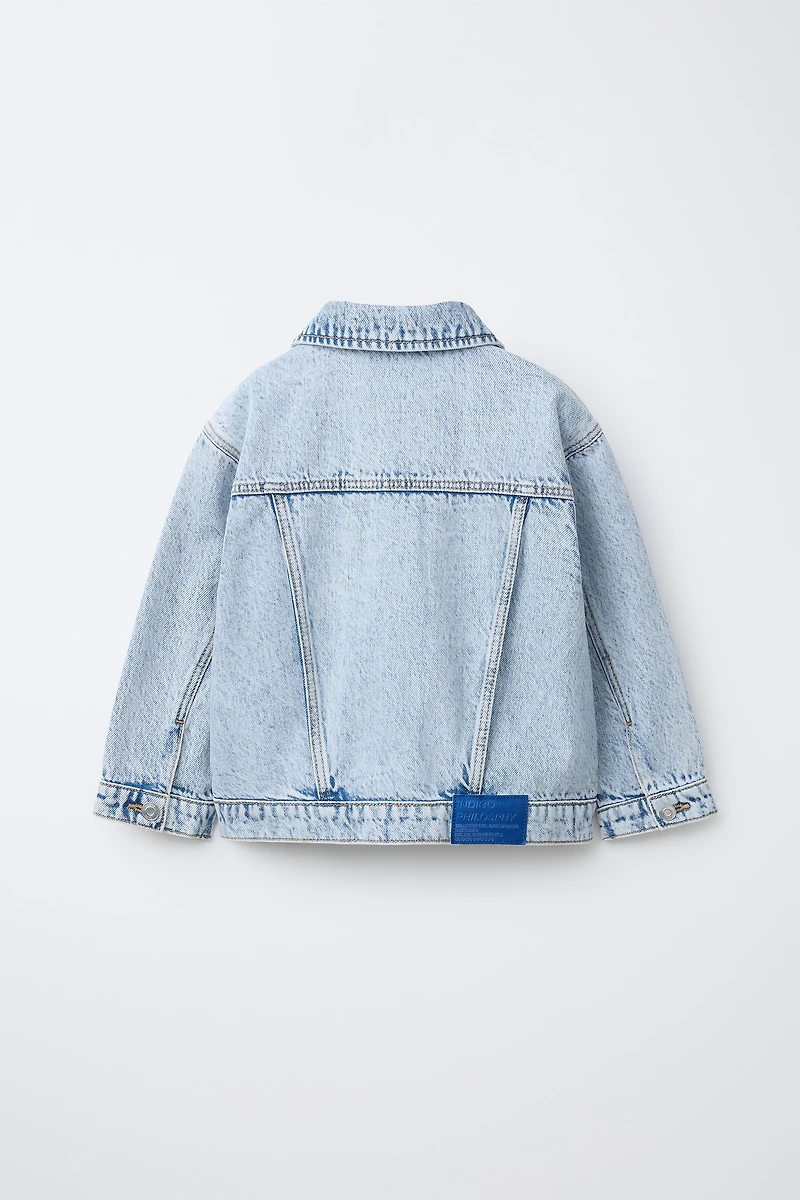 DENIM JACKET WITH LABEL