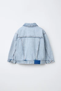 DENIM JACKET WITH LABEL