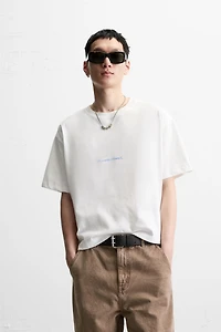 WASHED PRINT T-SHIRT