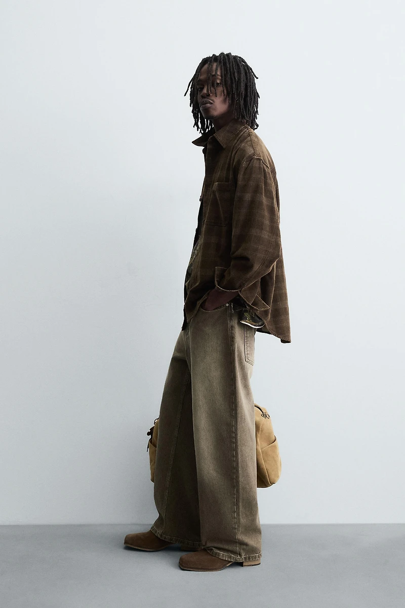 PLAID CORDUROY SHIRT