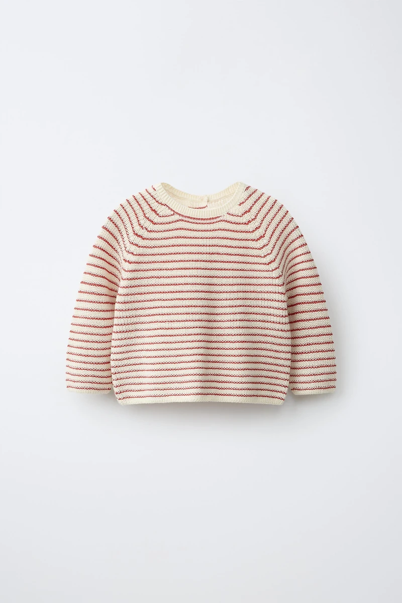STRIPED KNIT JUMPER