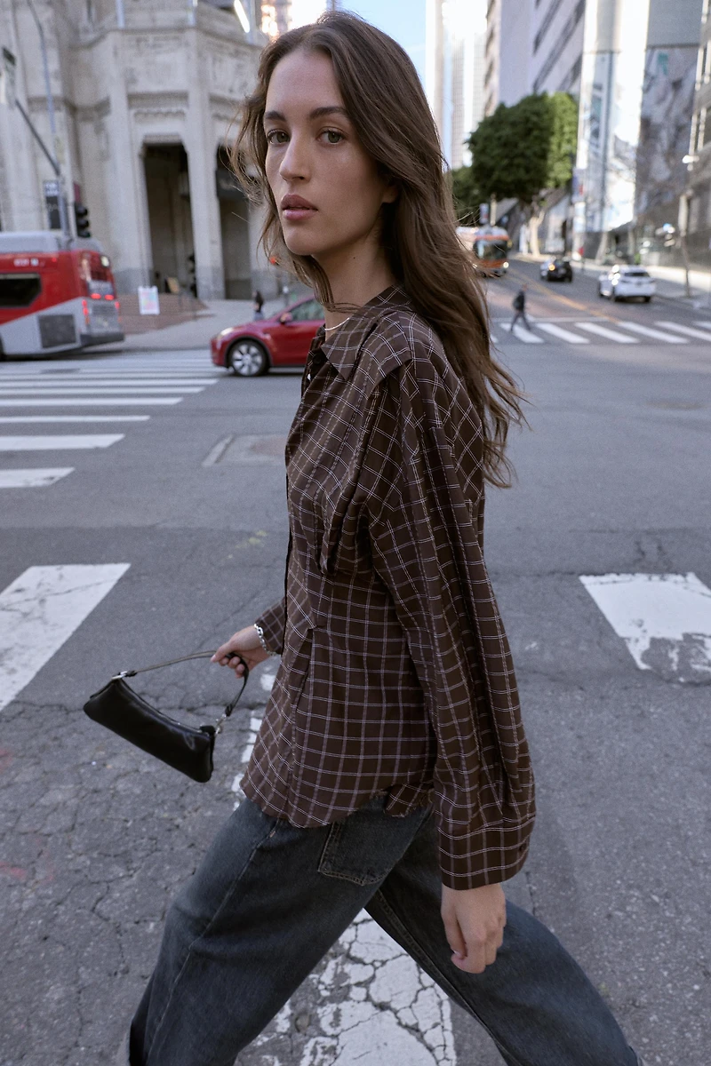 CHEMISE OVERSIZE À CARREAUX