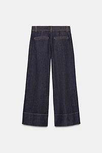 Z1975 MID-RISE CULOTTE JEANS WITH FLAP POCKETS